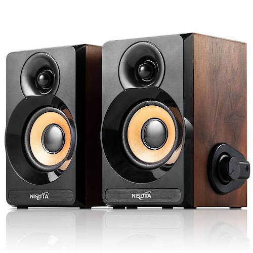  PARLANTES USB NISUTA NSPAU63 MADERA 6W