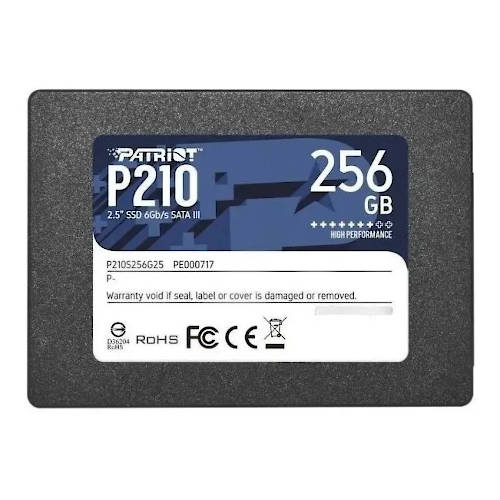 DISCO SSD ESTADO SOLIDO 256GB 2,5 PATRIOT P210 DISCO SSD ESTADO SOLIDO 256GB 2,5 PATRIOT P210