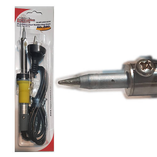 SOLDADOR CAUTIN TIPO LAPIZ 60 WATTS PUNTA LARGA VIDA