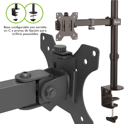 SOPORTE ESCRITORIO MONITOR ARTICULADO KLIP XTREME KPM-300 SOPORTE ESCRITORIO MONITOR ARTICULADO KLIP XTREME KPM-300