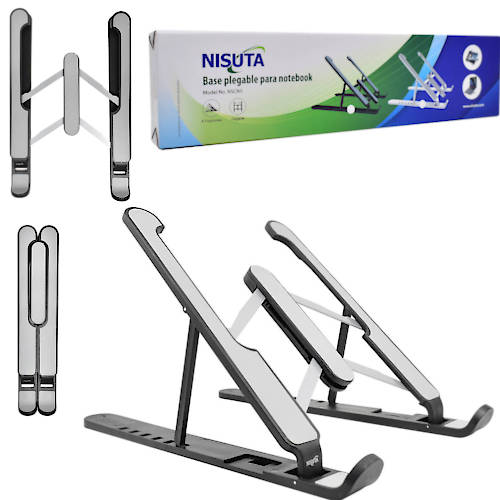 Soporte Apoya Tablet Plegable Nisuta Nscn5 Plastico Negro Soporte Apoya Tablet Plegable Nisuta Nscn5 Plastico Negro
