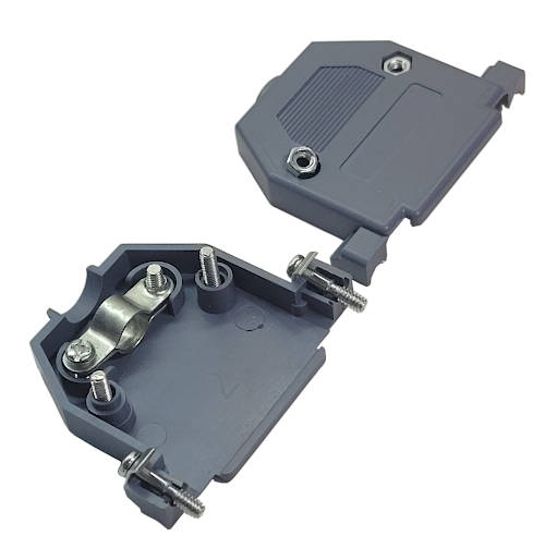 TAPA PLASTICA COMPLETA PARA FICHAS DB25 (para ficha cod. 1505018 y 1505019)