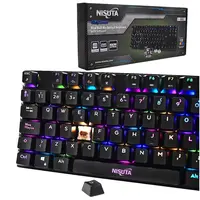 Teclado Gamer Nisuta Mecanico Espanol Nskbgz88 Switch Rojo Retroiluminado Teclado Gamer Nisuta Mecanico Espanol Nskbgz88 Switch Rojo Retroiluminado