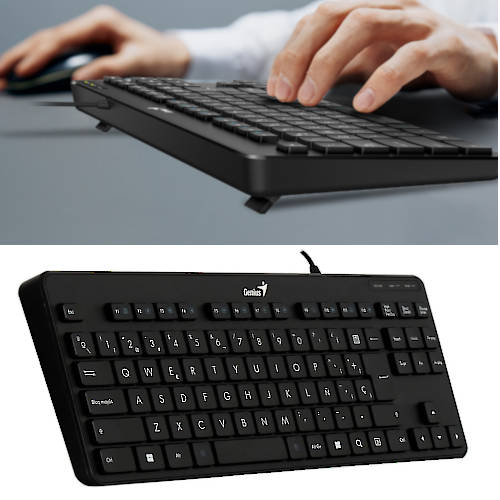 TECLADO USB GENIUS COMPACTO LUXEMATE 110 EN ESPANOL NEGRO TECLADO USB GENIUS COMPACTO LUXEMATE 110 EN ESPANOL NEGRO