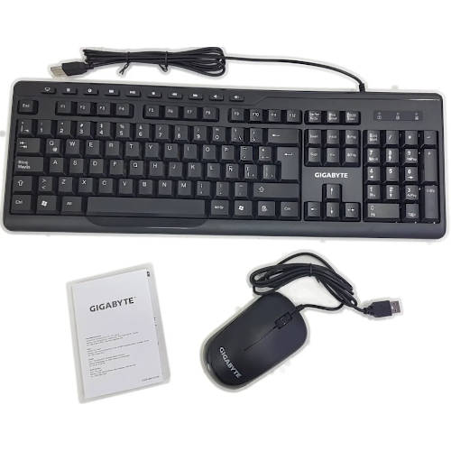 TECLADO + MOUSE USB GIGABYTE GK-KM6300 ESPANOL NEGRO TECLADO + MOUSE USB GIGABYTE GK-KM6300 ESPANOL NEGRO