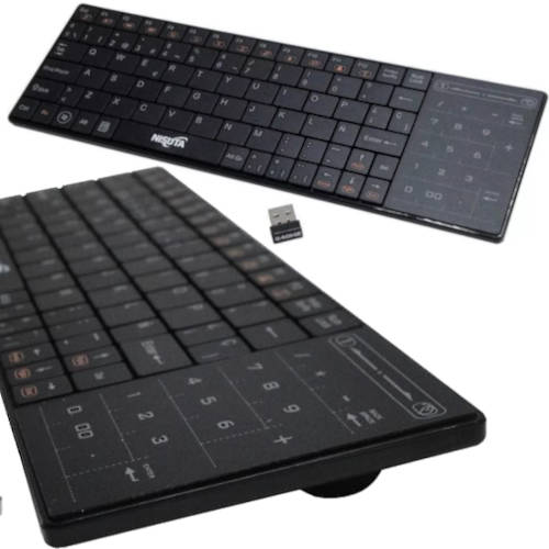 TECLADO NISUTA INALAMBRICO NSWIKTV27 ESPANOL CON TOUCHPAD
