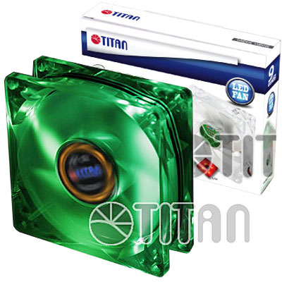 FAN 92mm 3PIN 25mm ESPESOR 1200RPM LED VERDE RULEMAN TITAN FAN 92mm 3PIN 25mm ESPESOR 1200RPM LED VERDE RULEMAN TITAN