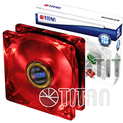 FAN 92mm 3PIN 25mm ESPESOR 1200RPM LED ROJO RULEMAN TITAN FAN 92mm 3PIN 25mm ESPESOR 1200RPM LED ROJO RULEMAN TITAN