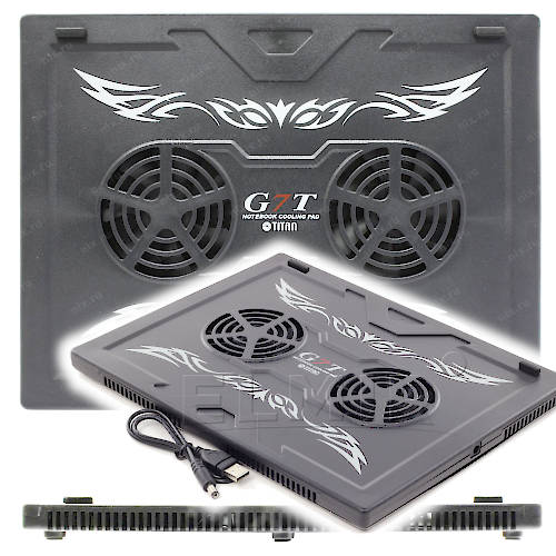 BASE PARA NOTEBOOK TITAN TTC-G7TZ 15 PULG 2 VENTILADORES