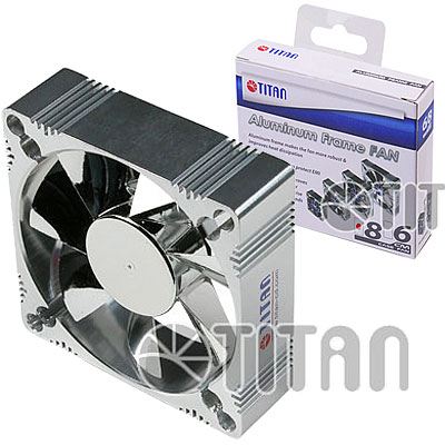 FAN 80mm 3PIN 25mm ESPESOR 2500RPM ALUM RULEMAN TITAN