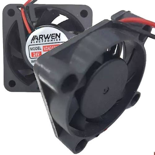 VENTILADOR TURBINA 40X40X10 mm 2CABLES 7000RPM BUJE 24 VOLT