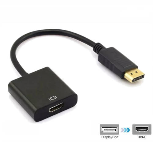 ADAPTADOR CONVERSOR DISPLAYPORT MACHO / HDMI HEMBRA TIPO CABLE 20 cm ARWEN