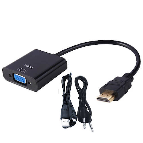 Adaptador Conversor Hdmi Macho / Vga Hembra Noga (Con Audio) Adaptador Conversor Hdmi Macho / Vga Hembra Noga (Con Audio)