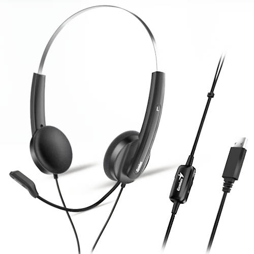 AURICULAR USB CON MICROFONO GENIUS HS-220U AURICULAR USB CON MICROFONO GENIUS HS-220U