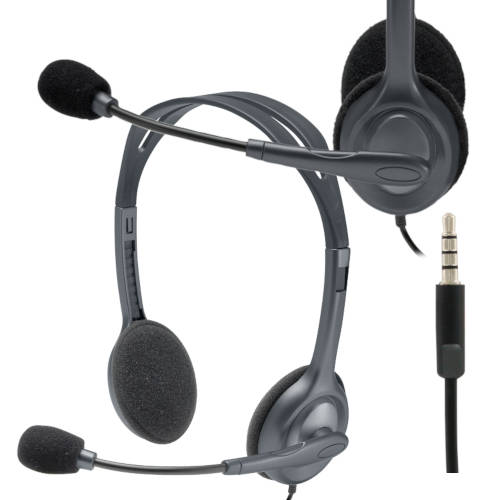 AURICULAR CON MICROFONO LOGITECH H111 NEGRO FICHA 4 POLOS AURICULAR CON MICROFONO LOGITECH H111 NEGRO FICHA 4 POLOS