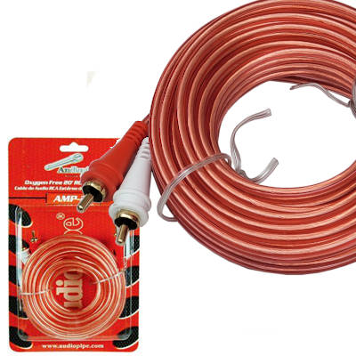 CABLE RCA DOBLE MACHO-MACHO 6 MTS LIBRE OXIGENO AUDIOPIPE FICHAS DORADAS CABLE RCA DOBLE MACHO-MACHO 6 MTS LIBRE OXIGENO AUDIOPIPE FICHAS DORADAS