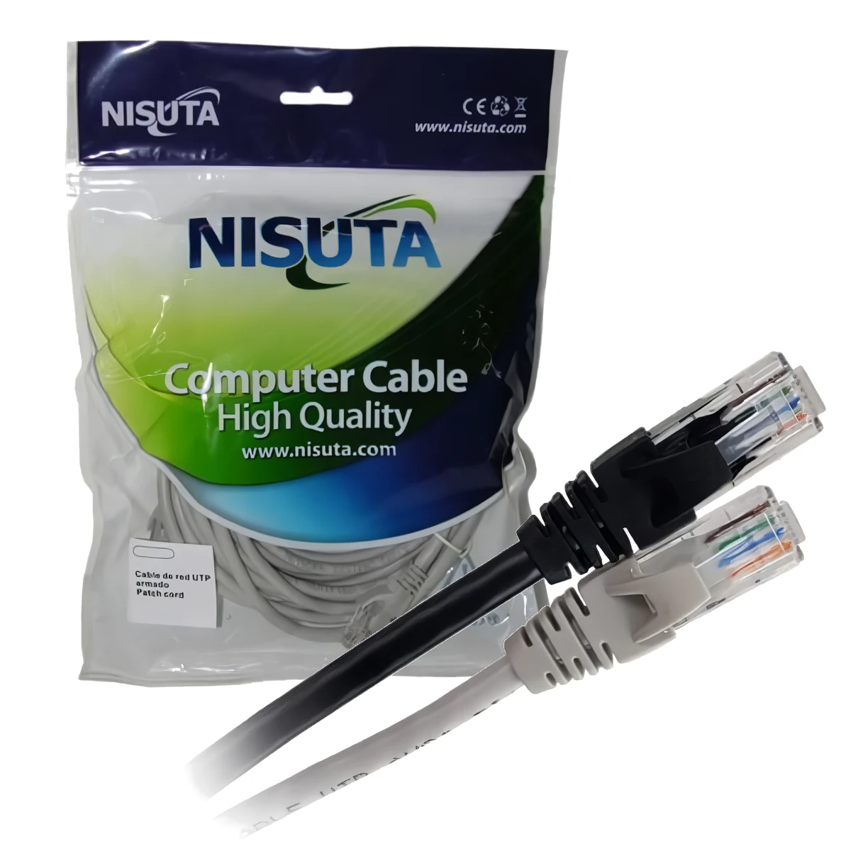 Detalles accesorios de Cable De Red Patchcord Rj45 25 Mts Cat 6 Nisuta