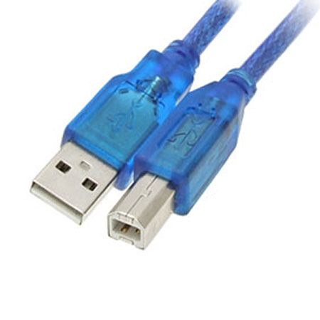 CABLE USB 2.0 A/B MACHO-MACHO 4 MTS BLINDADO AZUL