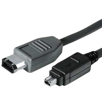 CABLE FIREWIRE MACHO-MACHO 4PIN-6PIN 1,8 MTS