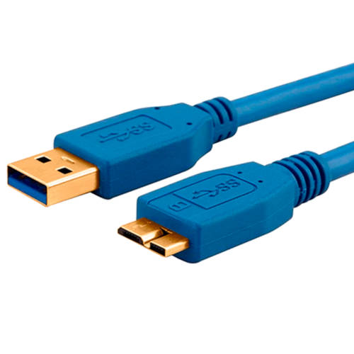 CABLE USB 3.0 A MACHO / MICRO-USB-B MACHO 1,5 MTS AZUL CABLE USB 3.0 A MACHO / MICRO-USB-B MACHO 1,5 MTS AZUL