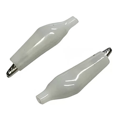  PINZA CLIP TIPO COCODRILO CHICO (40mm) BLANCO