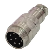 Ficha Conector Gx16 8 Pines Macho Aviacion A Cable Ficha Conector Gx16 8 Pines Macho Aviacion A Cable