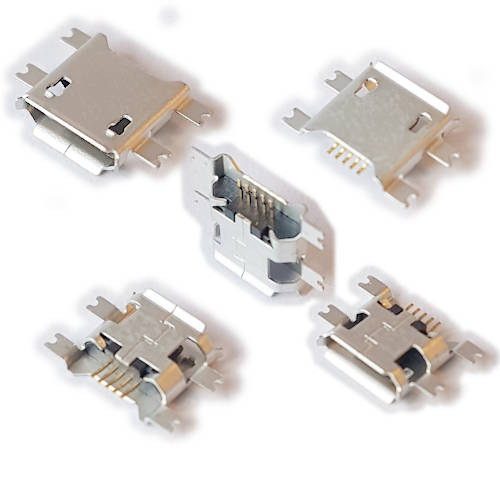 CONECTOR FICHA MICRO USB HEMBRA 5 PIN CB-01