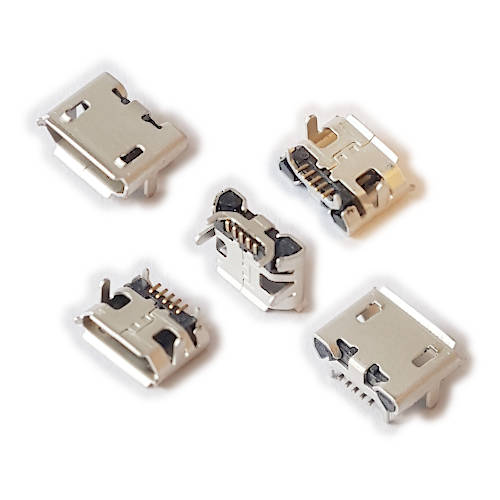 CONECTOR FICHA MICRO USB HEMBRA 5 PIN NJ-05