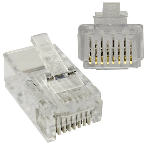 FICHA RJ45 PLUG 8 CONTACTOS CAT 6 (1 PIEZA)