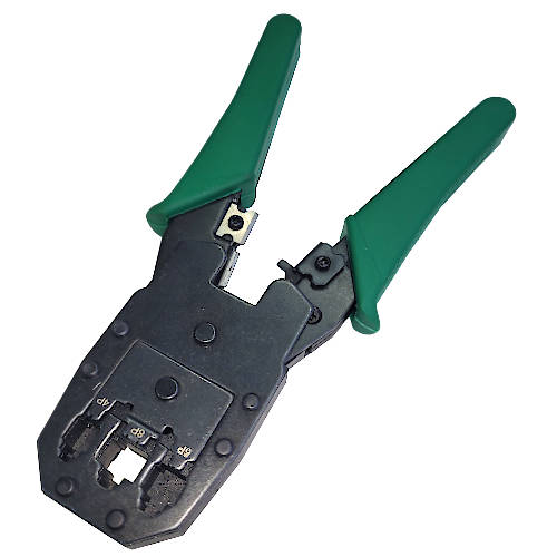 PINZA CRIMPEADORA PARA RJ45 RJ11 RJ12 y RJ9 METALICA