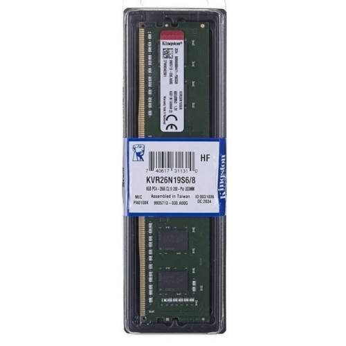 Memoria Ddr4 8Gb 2666Mhz Kingston Kvr26N19S6/8