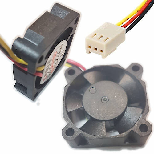 FAN 30mm 3PIN 10mm ESPESOR 6000RPM BUJE ARWEN 5 VOLT CC