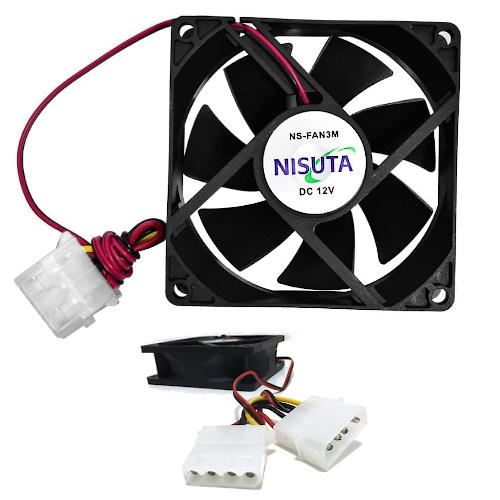 FAN 80mm MOLEX 25mm ESPESOR 2600RPM BUJE NISUTA FAN 80mm MOLEX 25mm ESPESOR 2600RPM BUJE NISUTA