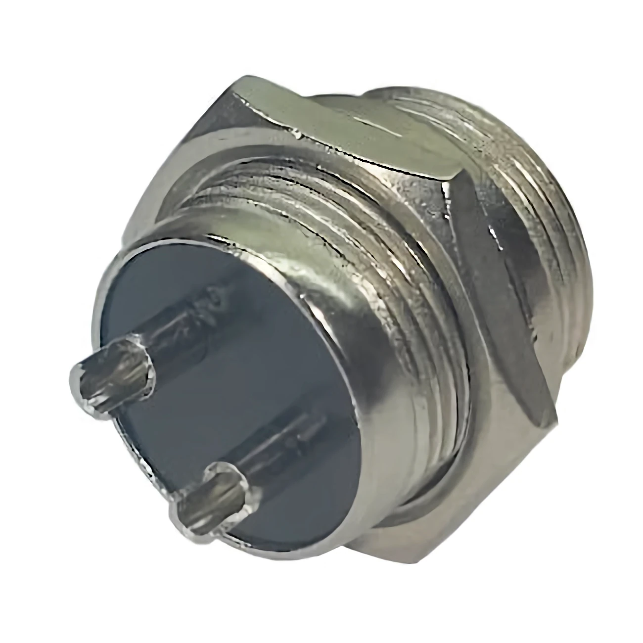 Detalles accesorios de Ficha Conector Gx16 2 Pines Macho Aviacion A Chasis