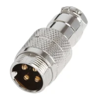 Ficha Conector Gx16 4 Pines Macho Aviacion A Cable Ficha Conector Gx16 4 Pines Macho Aviacion A Cable