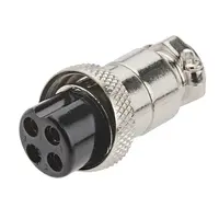 Ficha Conector Gx16 4 Pines Hembra Aviacion A Cable Ficha Conector Gx16 4 Pines Hembra Aviacion A Cable
