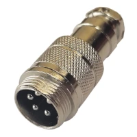 Ficha Conector Gx16 5 Pines Macho Aviacion A Cable Ficha Conector Gx16 5 Pines Macho Aviacion A Cable