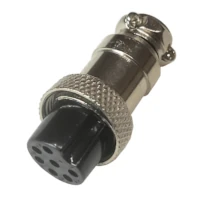 Ficha Conector Gx16 7 Pines Hembra Aviacion A Cable Ficha Conector Gx16 7 Pines Hembra Aviacion A Cable