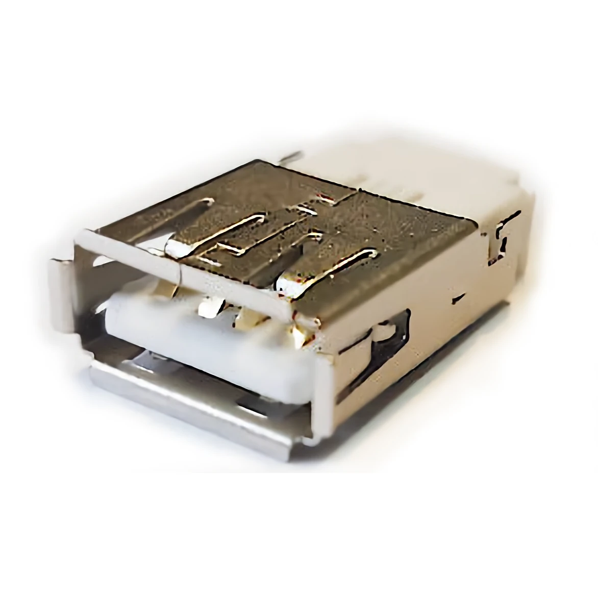 Vista lateral de Conector Ficha Usb 2.0 A Hembra A Cable