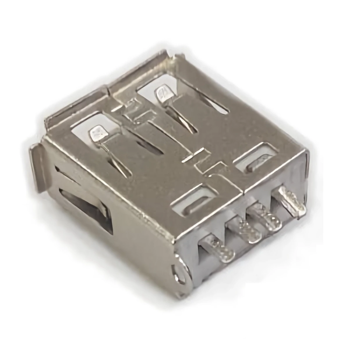 Vista lateral de Conector Ficha Usb 2.0 A Hembra A Chasis Frontal
