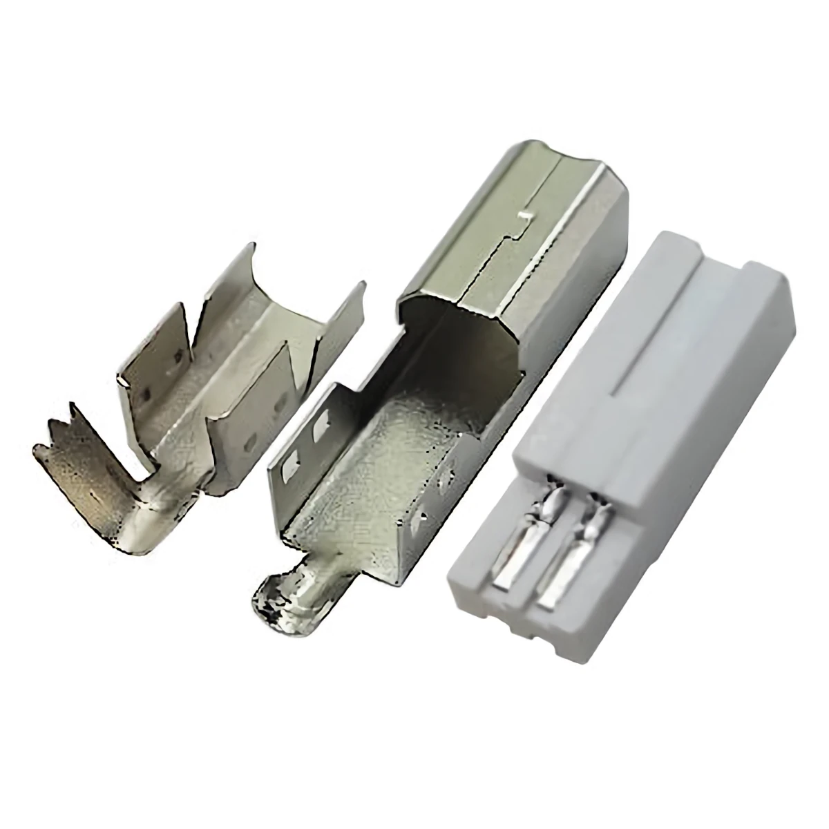 Detalles accesorios de Conector Ficha Usb 2.0 B Macho A Cable Metal
