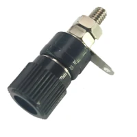 Ficha Banana Hembra Jack Tipo Binding Post Mini A Chasis Negro Ficha Banana Hembra Jack Tipo Binding Post Mini A Chasis Negro