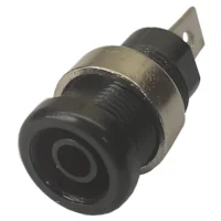 Ficha Banana Hembra Jack Chasis Hq Negro Ficha Banana Hembra Jack Chasis Hq Negro