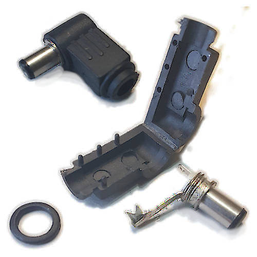 FICHA DC HUECO 5,5 x 2,5 x 9,5 mm PLUG MACHO 90 GRADOS FICHA DC HUECO 5,5 x 2,5 x 9,5 mm PLUG MACHO 90 GRADOS