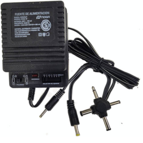 FUENTE MULTIPLE UNIVERSAL MULTIVOLTAJE 800MA NOGA 79 CON FICHAS MULTIPLES FUENTE MULTIPLE UNIVERSAL MULTIVOLTAJE 800MA NOGA 79 CON FICHAS MULTIPLES