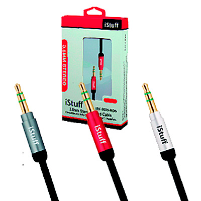 CABLE MINIPLUG 3,5 ESTEREO MACHO-MACHO 1,8 MTS FICHA COMPACTA