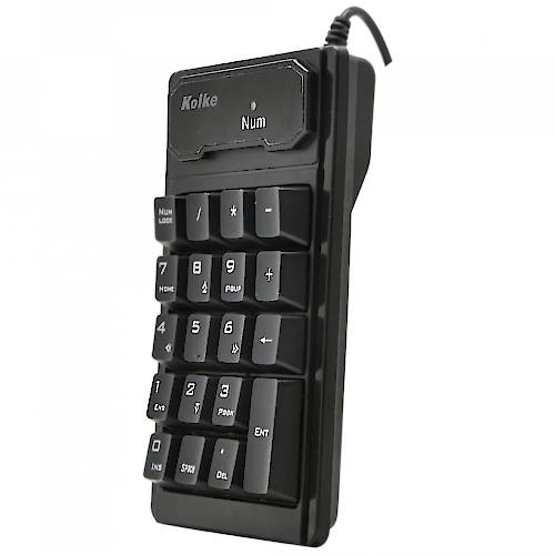 TECLADO NUMERICO USB KOLKE KTN-101 18 TECLAS NEGRO