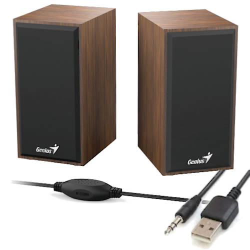 Parlantes Usb Genius Sp-Hf180 Madera 6W Parlantes Usb Genius Sp-Hf180 Madera 6W