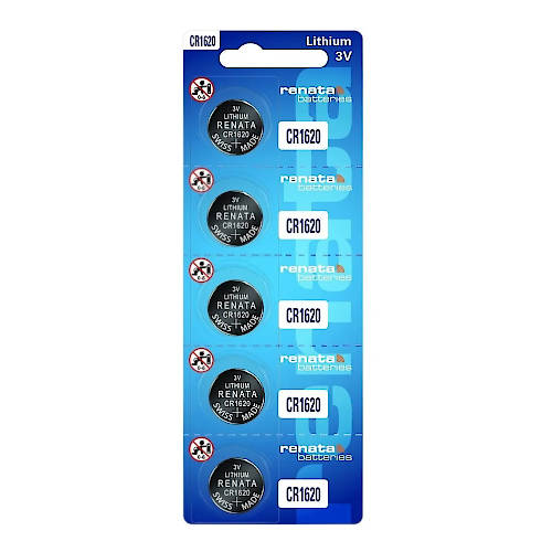 PILA CR1620 RENATA LITIO 3V BLISTER x5 VENCIMIENTO 09/2027
