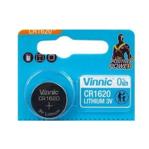 PILA CR1620 VINNIC LITIO 3V BLISTER x1 VENCIMIENTO 04/2026